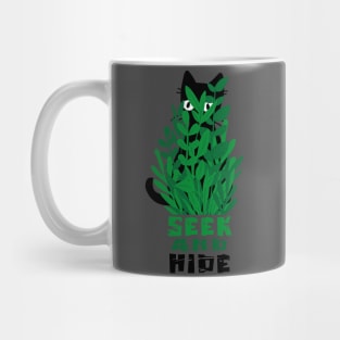 Seek and Hide Cat Mug